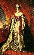 unknow artist en ung och vacker drottning victoria av stora brittranien painting
